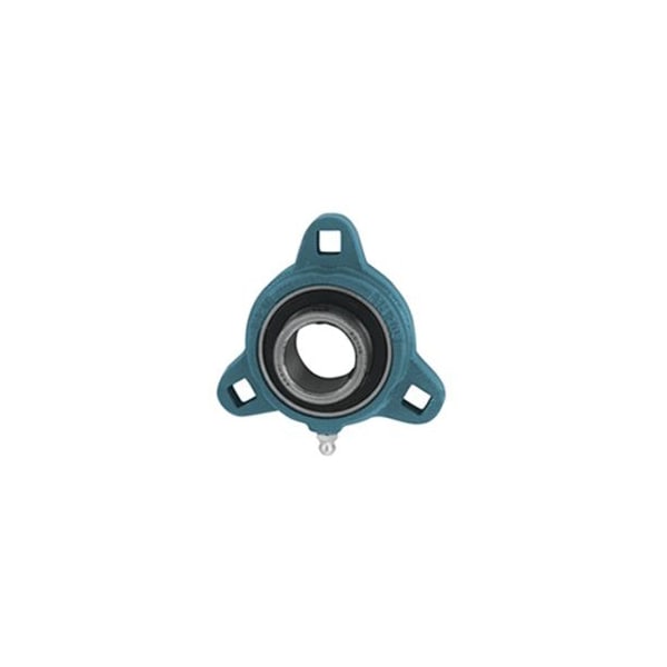 Ami Bearings AMI BEARINGS -SINGLE ROW BALL BEARING - 5/8in NARROW SET SCREW MALLEABLE 3-BOLT FLANGE BTM202-10 - main